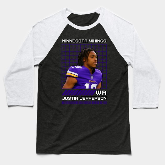 JUSTIN JEFFERSON - WR - MINNESOTA VIKINGS Baseball T-Shirt by Mudahan Muncul 2022